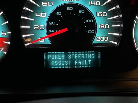 2012 ford fusion power steering assist fault