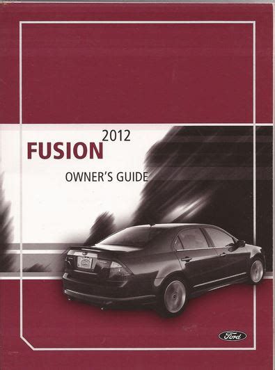 2012 ford fusion se owners manual pdf