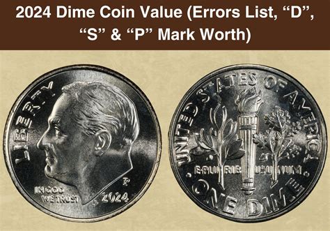2012 p dime error list with pictures and value