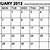 2013 jan calendar