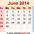 2014 june calendar