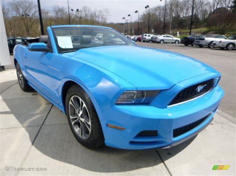 2014 Mustang Convertible Grabber Blue