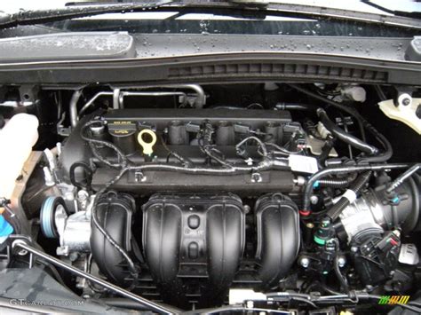 Close-up of the 2.2L Duratorq TDCi diesel engine found in a 2014 Ford Transit Van