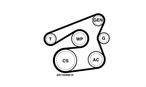 2015 ford fiesta se serpentine belt diagram