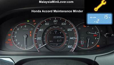 2015 Honda Accord Service Schedule