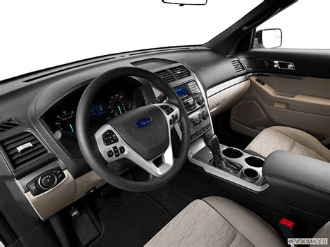 Inside a 2015 Ford Explorer for sale, highlighting comfortable seating and technology