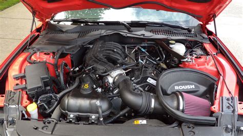 Detailed view of the powerful engine options available in the 2015 Ford Mustang