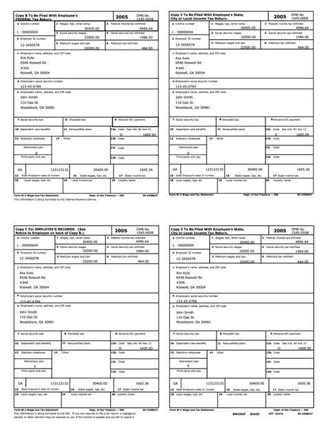 2015 W2 Printable