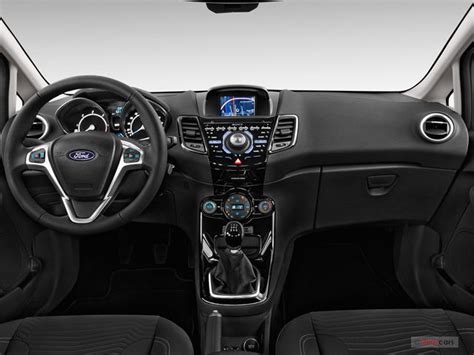 Interior view of a 2015 Ford Fiesta showcasing its modern design and features