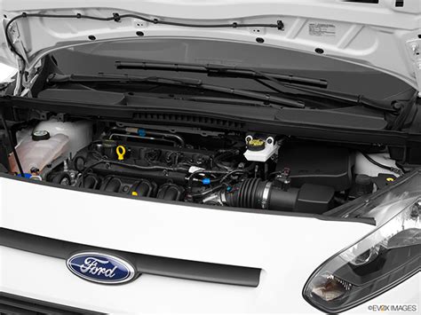 Close-up of the 2.5L engine in a 2015 Ford Transit Van 2.5
