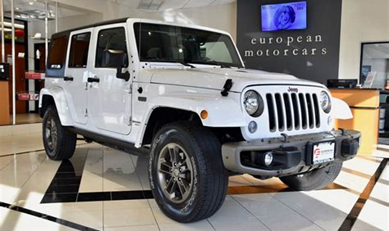 2016 75th anniversary jeep wrangler for sale