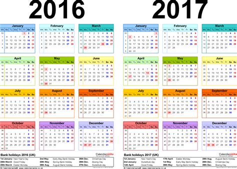 2016 Calendar With Holidays