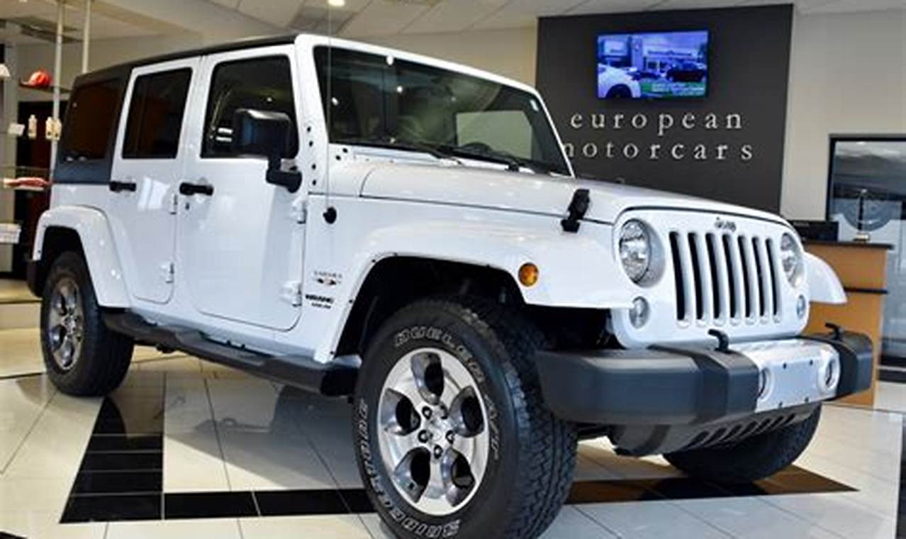 2016 jeep sahara unlimited for sale