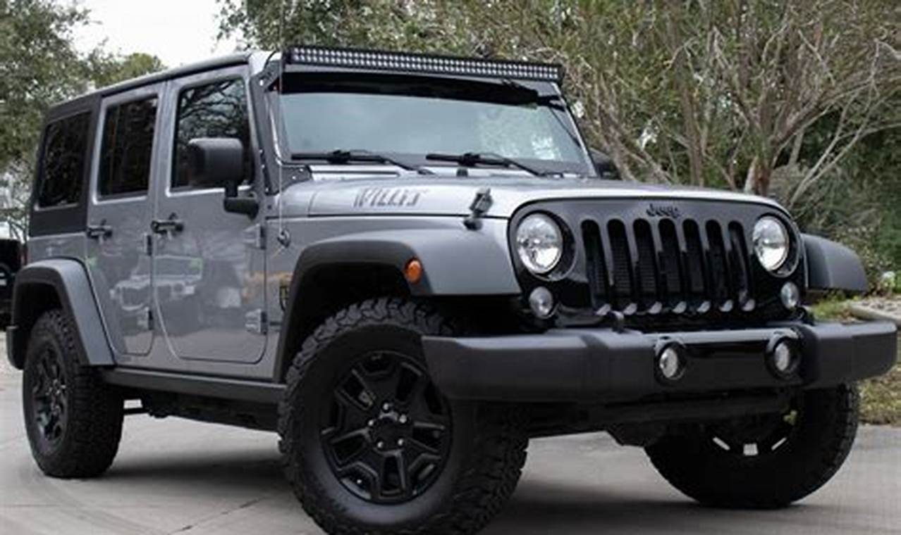 2016 jeep wrangler unlimited willys wheeler for sale