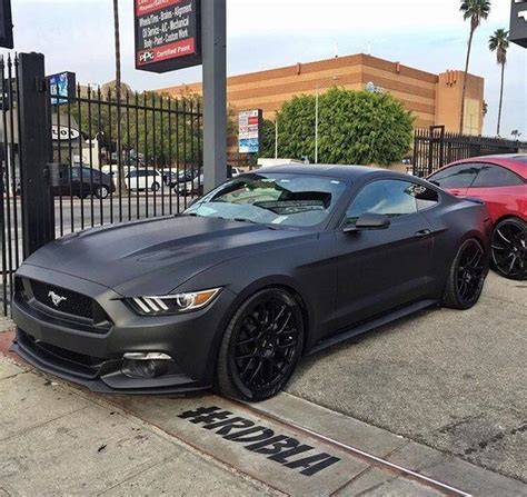 2016 Matte Black Mustang