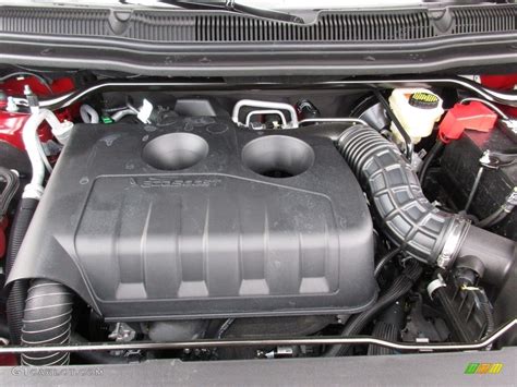 Engine bay of a 2016 Ford Explorer Limited showcasing its powerful V6 engine