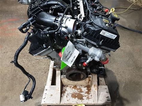 Engine bay of a 2016 Ford Transit 350 van