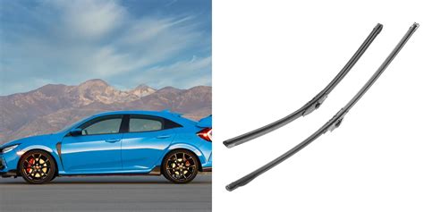2016 honda civic touring wiper blade size