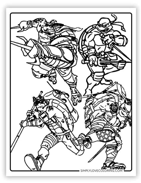 2016 Ninja Turtle Coloring Pages