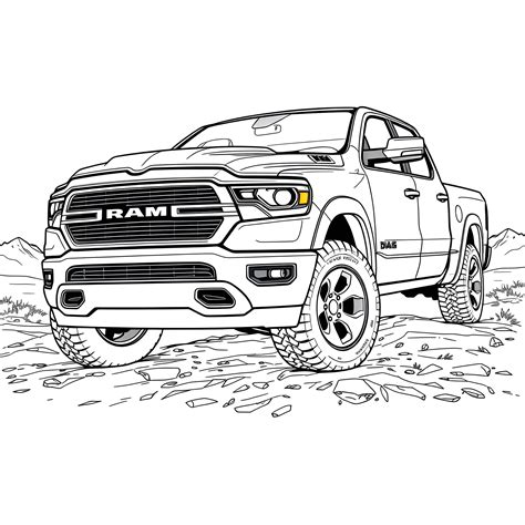 2017 Dodge Ram Coloring Pages