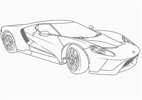 2017 Ford Gt Coloring Pages