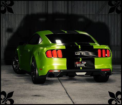 2017 Lime Green Mustang