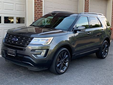 Front view of a 2017 Ford Explorer XLT in a driveway