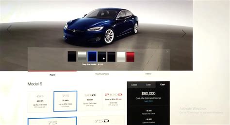 2017 Tesla Model S Configurations Guide