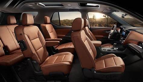 2018 Chevy Traverse Black Interior Jet Rear Seat For The Chevrolet