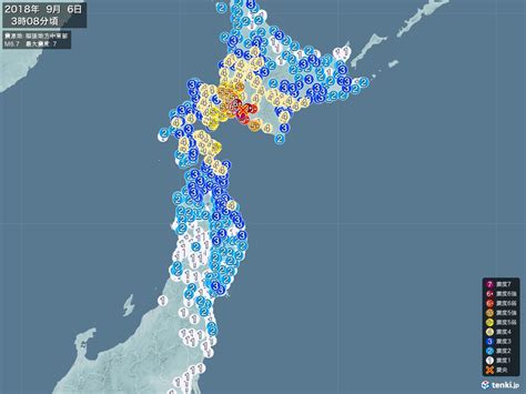 2018/09/06:北海道胆振東部地震 m6.7