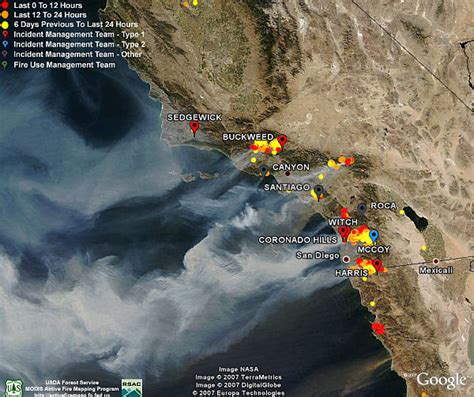Active Fire Mapping Program California Fire Map Google Printable Maps