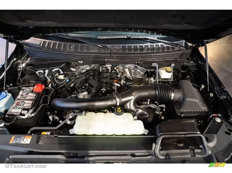 Close-up of the 2018 Ford Expedition MAX engine bay, highlighting its power