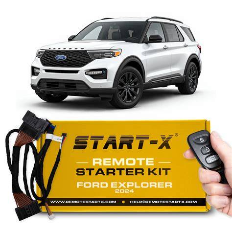 A 2018 Ford Explorer Interceptor with its remote start system activated, showcasing its readiness.