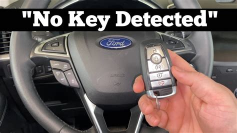 2018 ford fusion key not detected