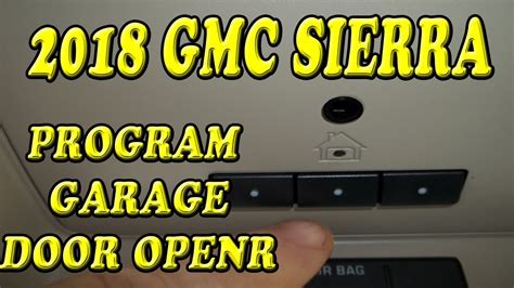 2018 gmc terrain garage door opener