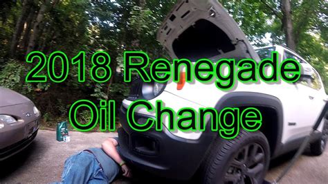 2018 jeep renegade oil change