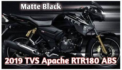 2019 Apache RTR 180 Matte Black 5 new features Full