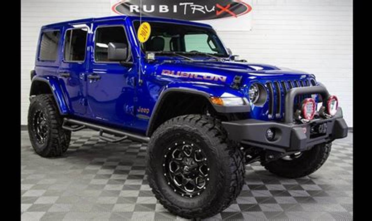 2019 jeep wrangler ocean blue for sale