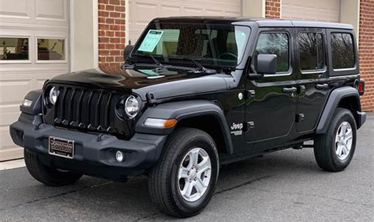 2019 jeep wrangler unlimited sport s for sale