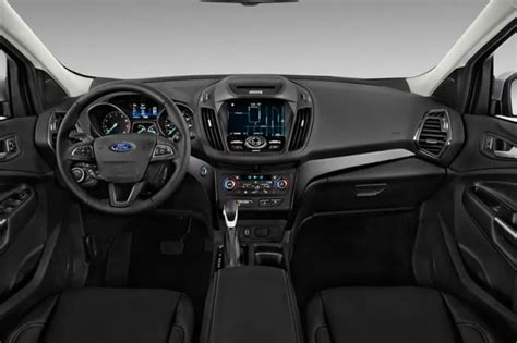Interior view of a 2019 Ford Escape S showing dashboard and front seats