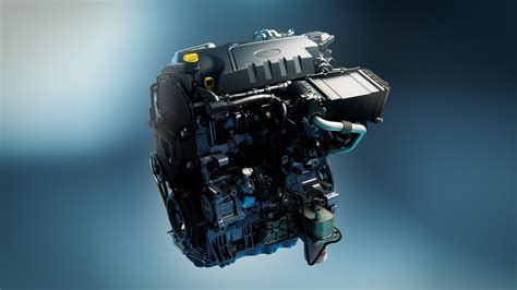 Close-up of the powerful engine options available for the 2019 Ford Transit Van