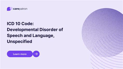 2019 icd 10 code for developmental disorder of speech and language