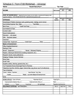 2019 Schedule C Worksheet Pdf
