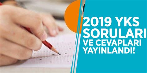 2019 yks soruları pdf