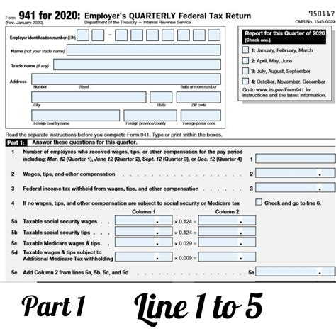 2020 Form 941 Printable