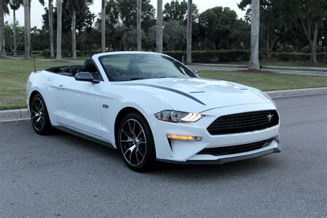 2020 Mustang Convertible White