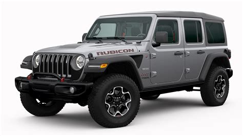 2020 jeep wrangler rubicon standard features