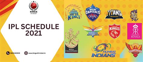 2021 Ipl Time Table