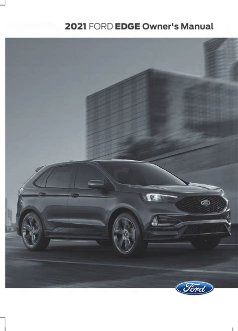 2021 ford edge owner's manual