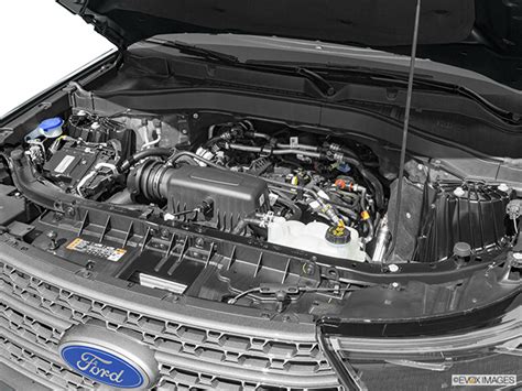 Close-up of the 2021 Ford Explorer ST's powerful EcoBoost V6 engine
